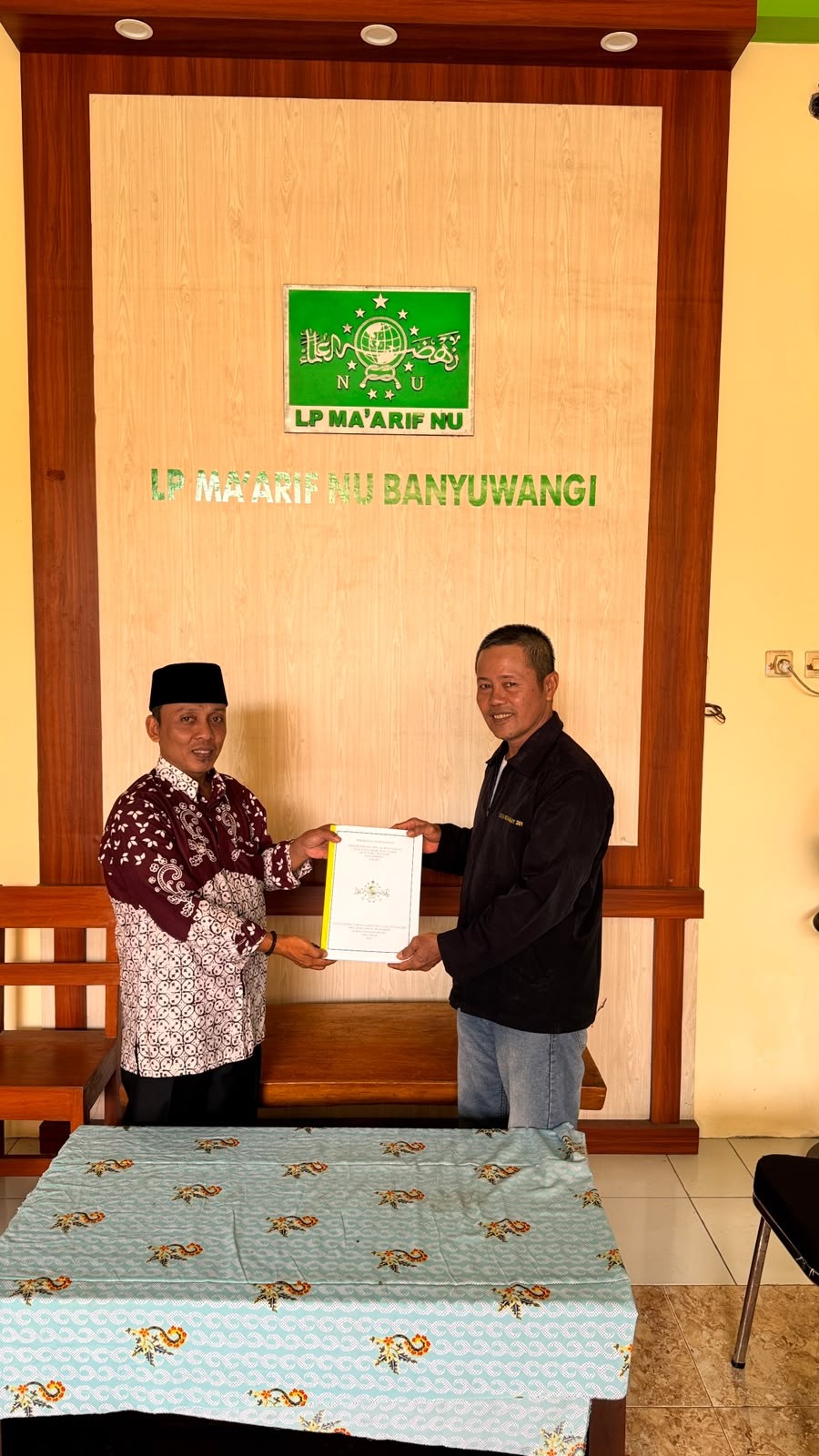 Penyerahan SK BP3MNU Tegaldlimo Tuntas, ,..